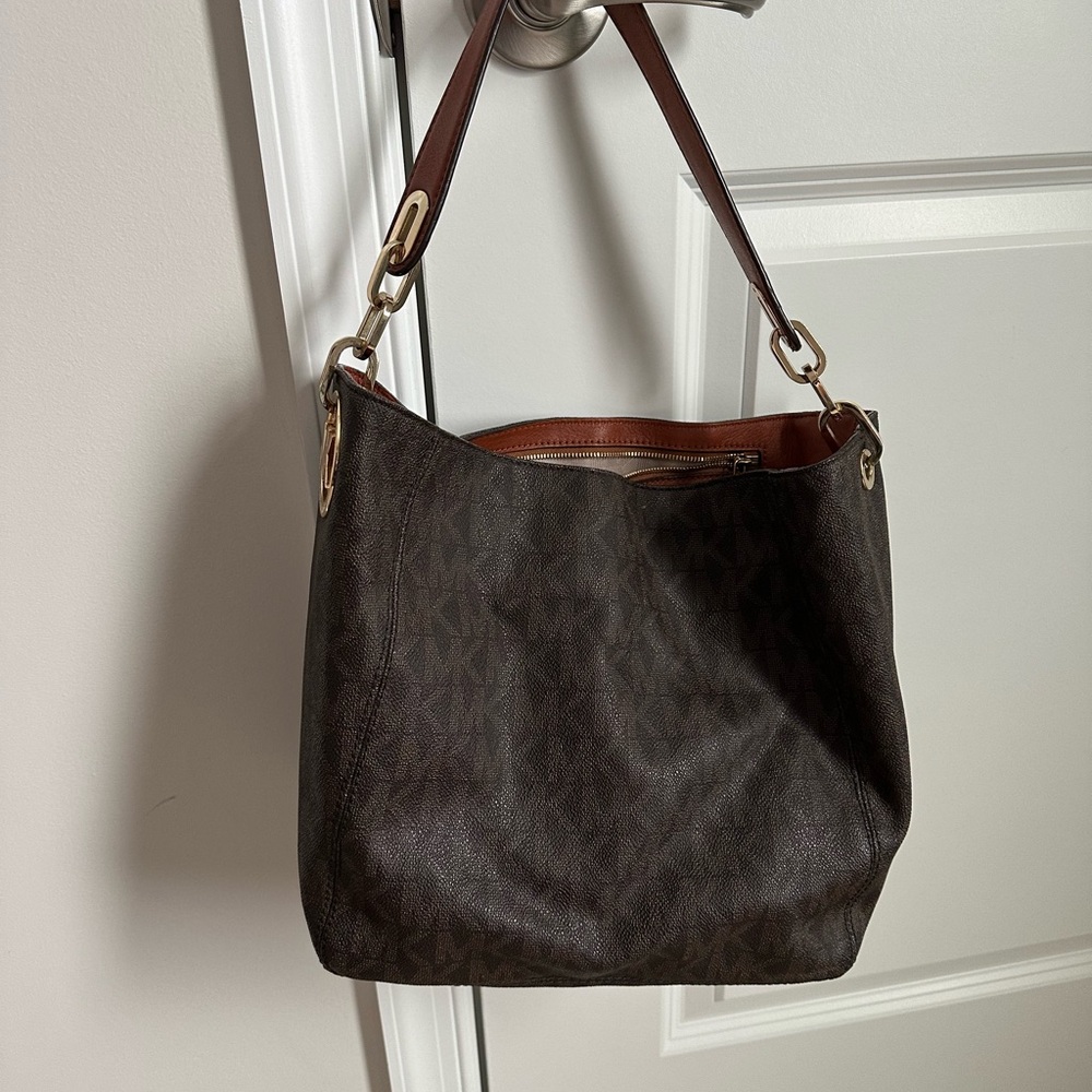 Michael Kors Dark Brown Shoulder Bag - Picture 1 of 6